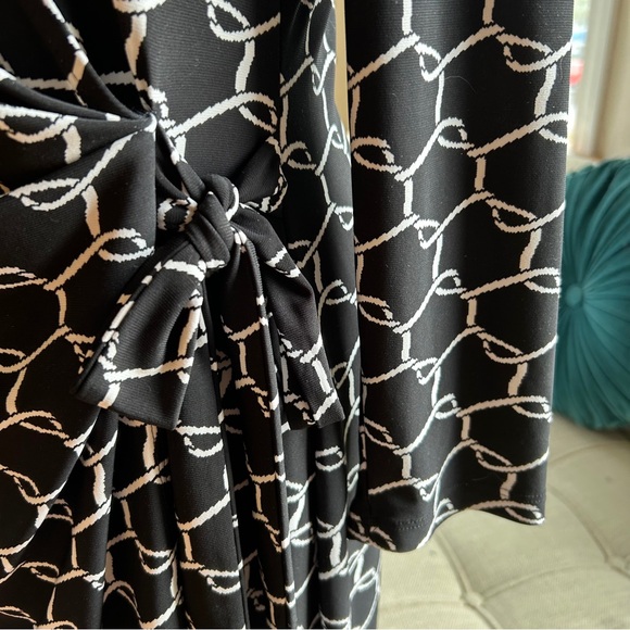 Anne Klein Wrap Midi Dress - Picture 4 of 7